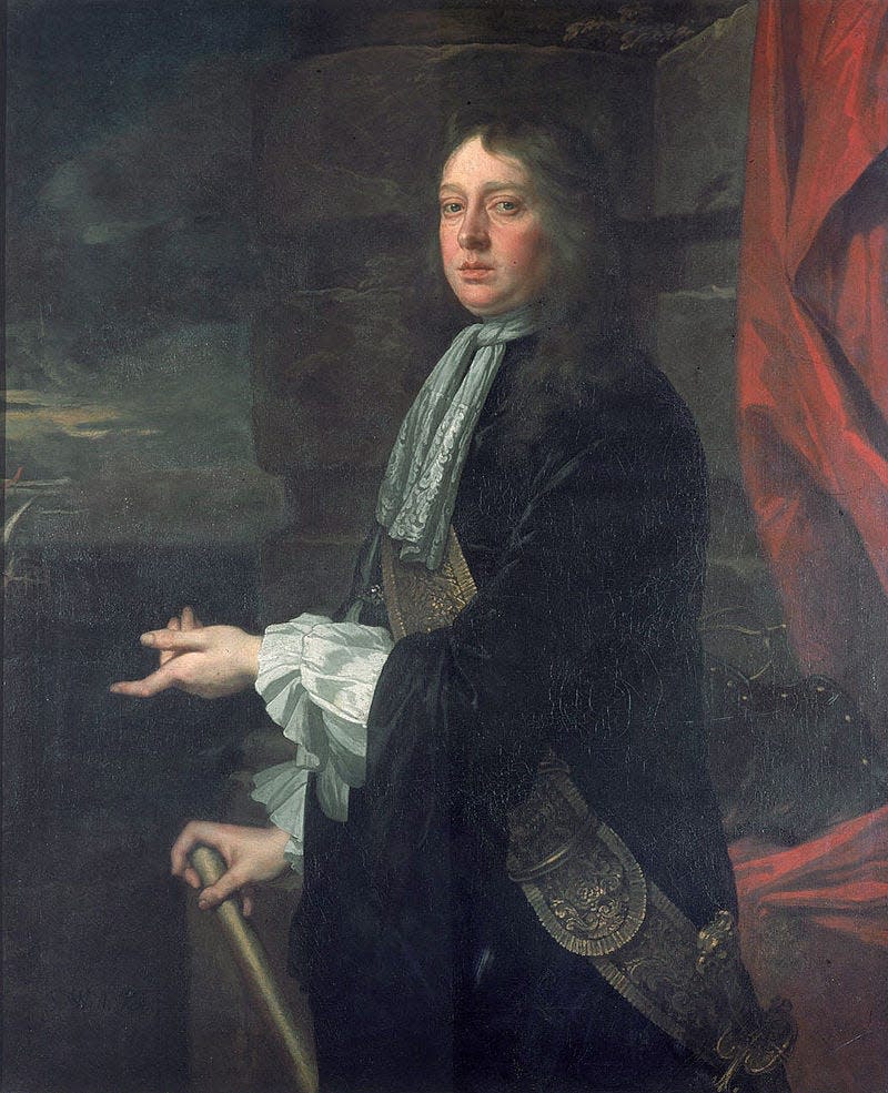 Pennsylvania was named after William Penn's father Sir William Penn as seen in this 1665 portrait.