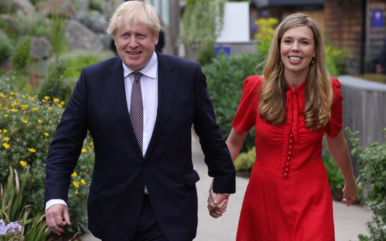 The Prime Minister Boris Johnson and his wife Carrie in June - Andrew Parsons / No 10 Downing Street