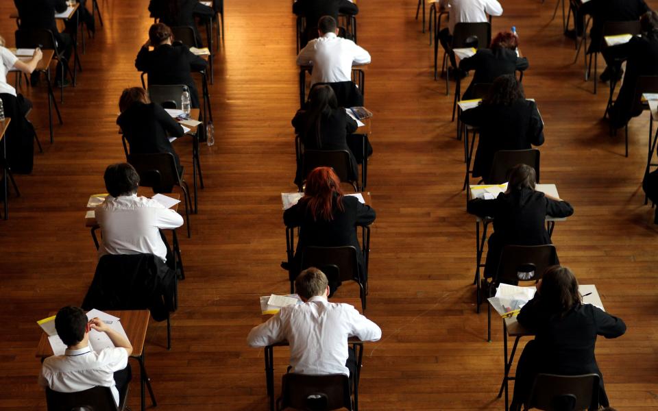 The proportion of pupils who will receive an unreliable grade for their English GCSE this Thursday is set to rise from 30 per cent to 45 per cent, statisticians predict - David Davies/PA Wire