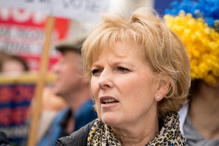 <span class="caption">Anna Soubry: leader of Independent Group for Change.</span> <span class="attribution"><a class="link " href="https://www.shutterstock.com/download/success?u=http%3A%2F%2Fdownload.shutterstock.com%2Fgatekeeper%2FW3siZSI6MTU2NDYwMDc3NiwiYyI6Il9waG90b19zZXNzaW9uX2lkIiwiZGMiOiJpZGxfMTM0OTE2ODAwMCIsImsiOiJwaG90by8xMzQ5MTY4MDAwL21lZGl1bS5qcGciLCJtIjoxLCJkIjoic2h1dHRlcnN0b2NrLW1lZGlhIn0sIlRNeUx0VkFhUEJ5RGd0NWFBN1Zrb3daV3J1USJd%2Fshutterstock_1349168000.jpg&pi=33421636&m=1349168000&src=wHCsff7EVUiKfAdgLGeLPg-1-7" rel="nofollow noopener" target="_blank" data-ylk="slk:Shutterstock;elm:context_link;itc:0;sec:content-canvas">Shutterstock</a></span>