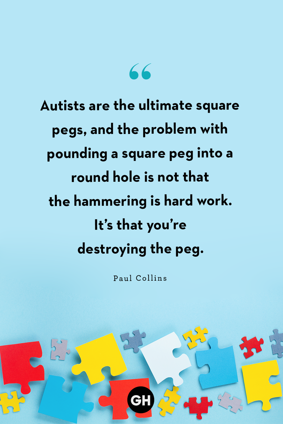 quote about autism by paul collins