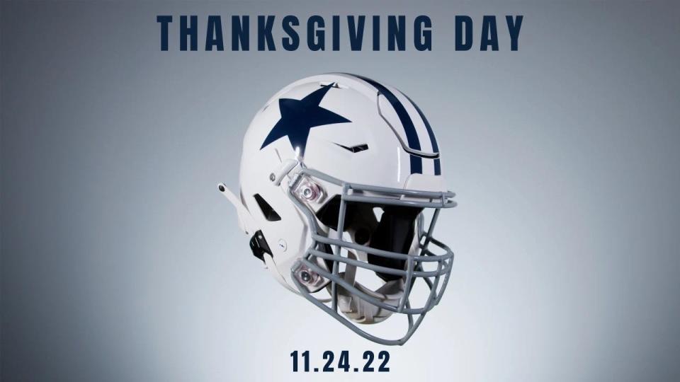 Dallas Cowboys white alternate helmet