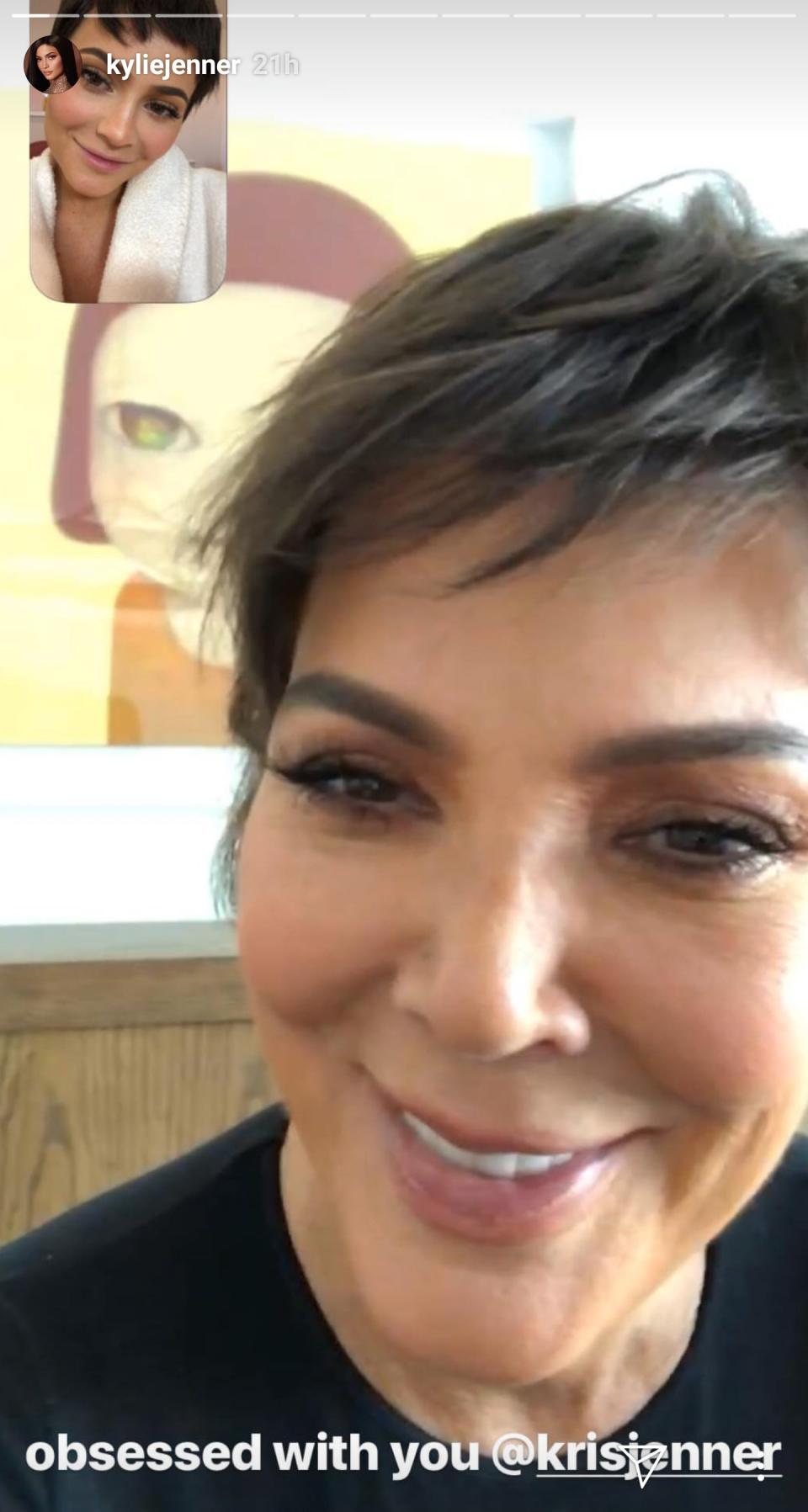 Twinning with Kris Jenner.