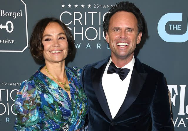 <p>Steve Granitz/WireImage</p> Nadia Conners and Walton Goggins attend the 25th Annual Critics' Choice Awards on January 12, 2020 in Santa Monica, California.