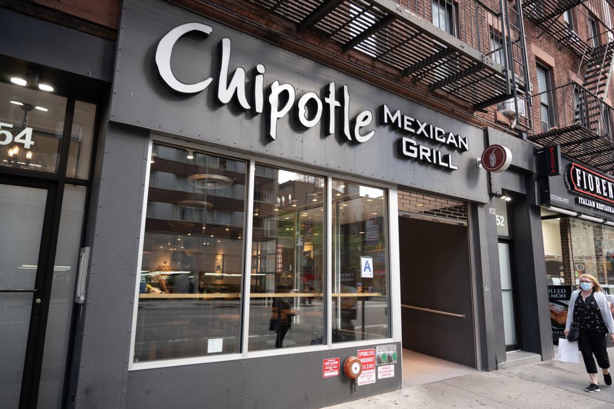 New York, NY, USA - June 9, 2022: A Chipotle Mexican Grill restaurant.