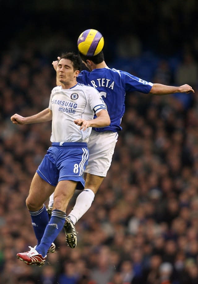 Frank Lampard (left) and Mikel Arteta