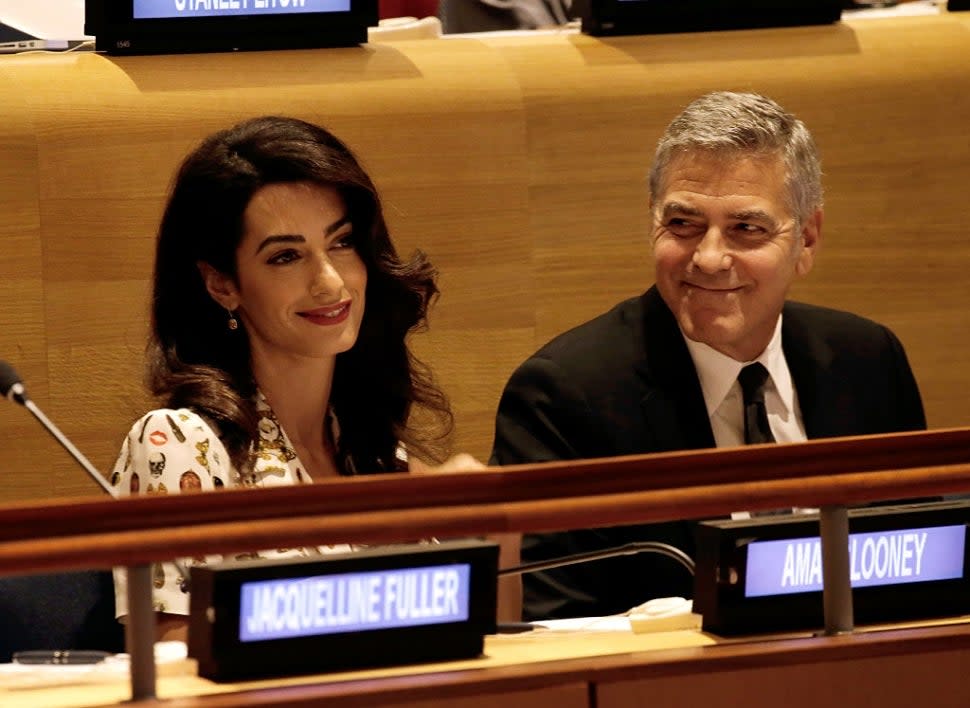 Amal and George Clooney