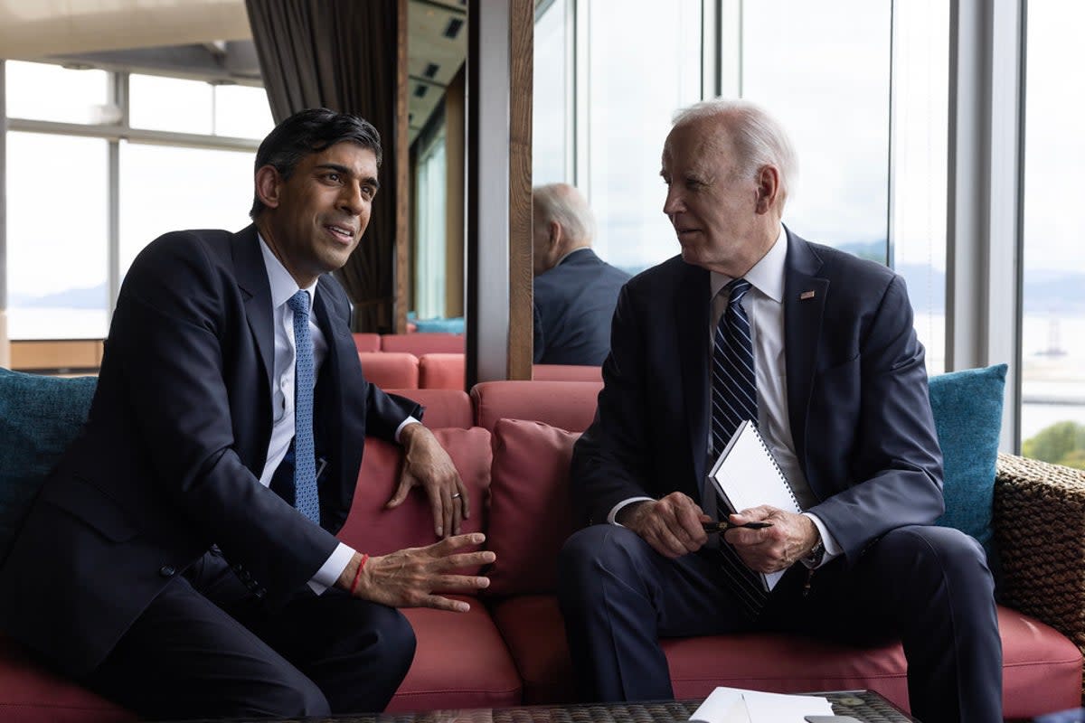 Rishi Sunak and Joe Biden  (Simon Dawson / No 10 Downing Steet)