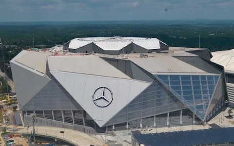 Mercedes Benz Stadium exterior - Credit: ATLANTA FALCONS