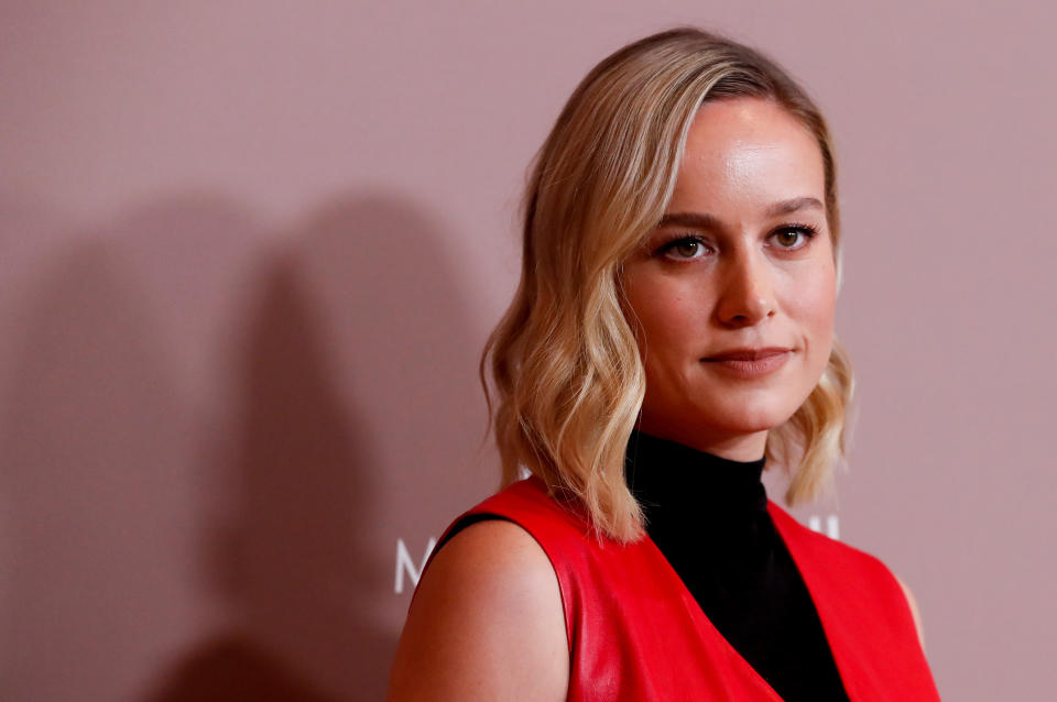 Actor Brie Larson poses as she attends Variety's 2019 Power of Women: Los Angeles, in Beverly Hills, California, U.S., October 11, 2019. REUTERS/Mario Anzuoni