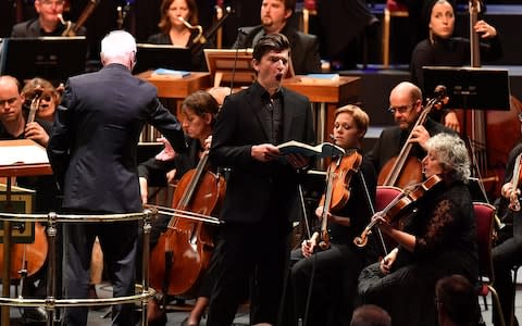 Bass Callum Thorpe performs Handel’s Israel in Egypt - Credit: Chris Christodoulou/BBC