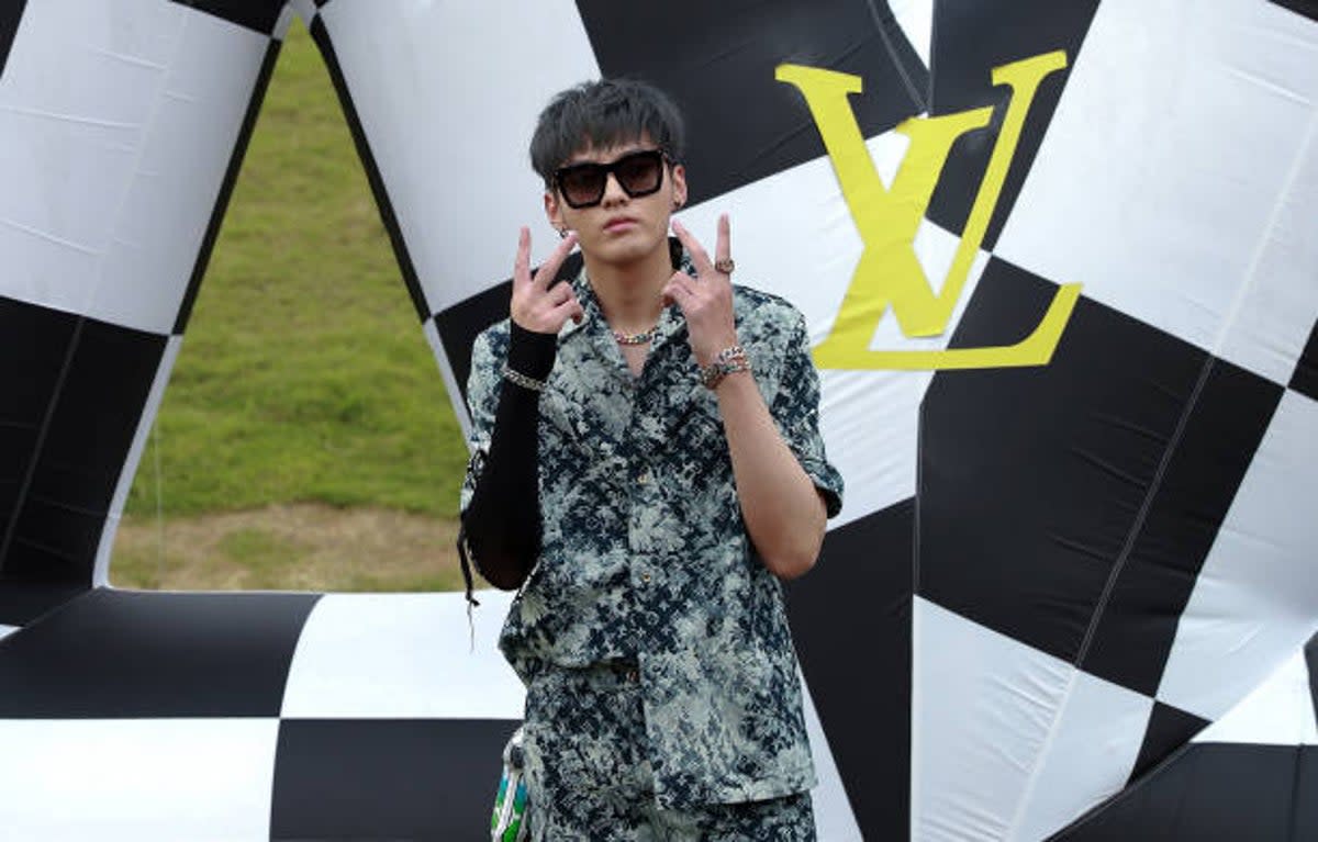 File Singer Kris Wu attends Louis Vuitton S/S21 Men's Collection event at Shanghai Tank Art Park on 6 August 2020 (Getty Images)