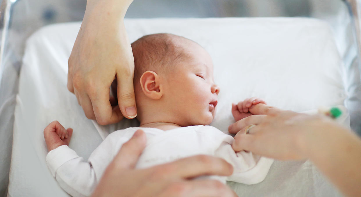 A woman’s husband is intent on naming their child after his ex-girlfriend. [Photo: Getty]