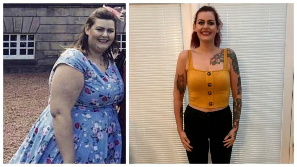 Carolanne Logan shed 22 dress sizes from a 34 to a slim size 12 in 40 weeks. Photo: Caters