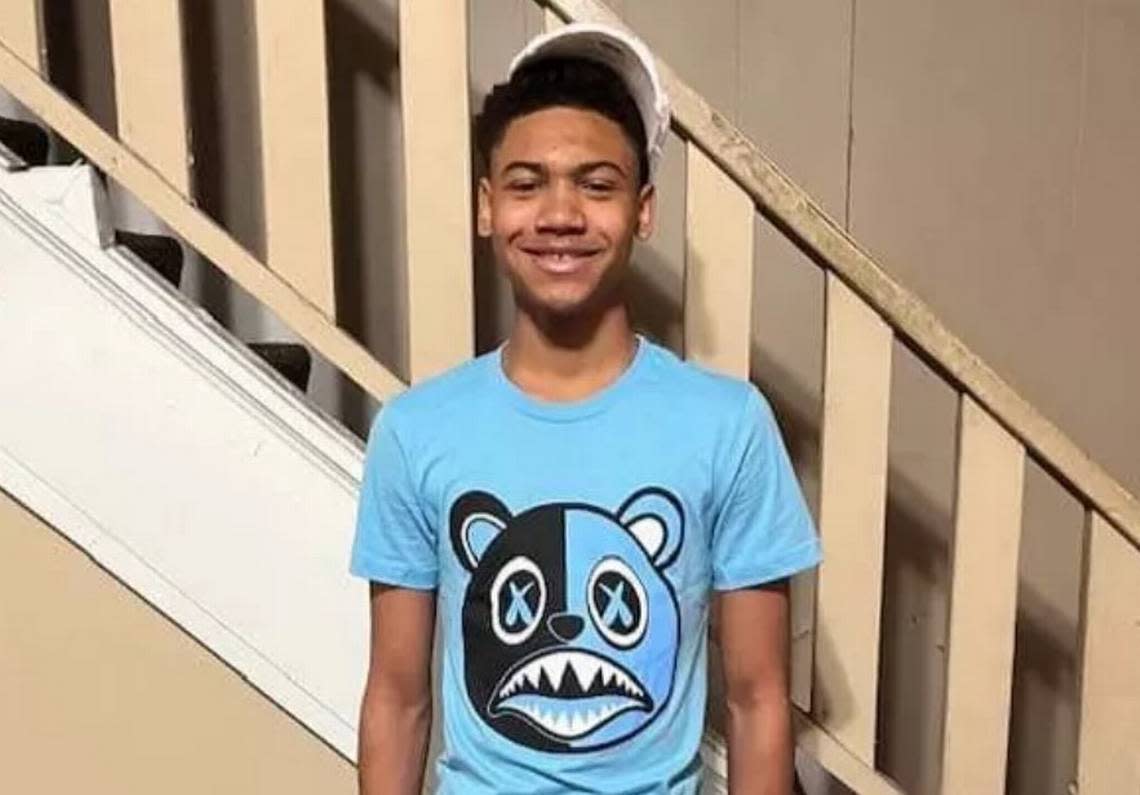 Ja’Shawn Poirier, 16, died after being shot outside of Lamar High School in Arlington on March 20, 2023. Courtesy of GoFundMe