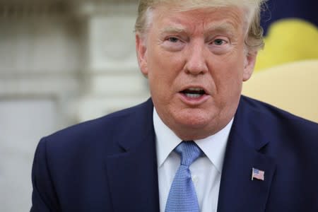 FILE PHOTO: U.S. President Trump meets with Pakistan’s Prime Minister Khan at the White House in Washington