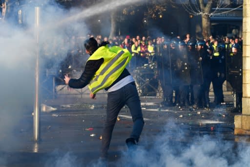 The protests have sometimes turned violent, with police also tear-gassing demonstrators