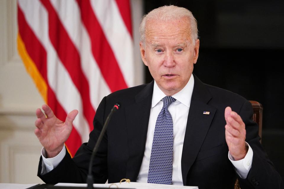 President Joe Biden speaks at the White House on July 30, 2021.