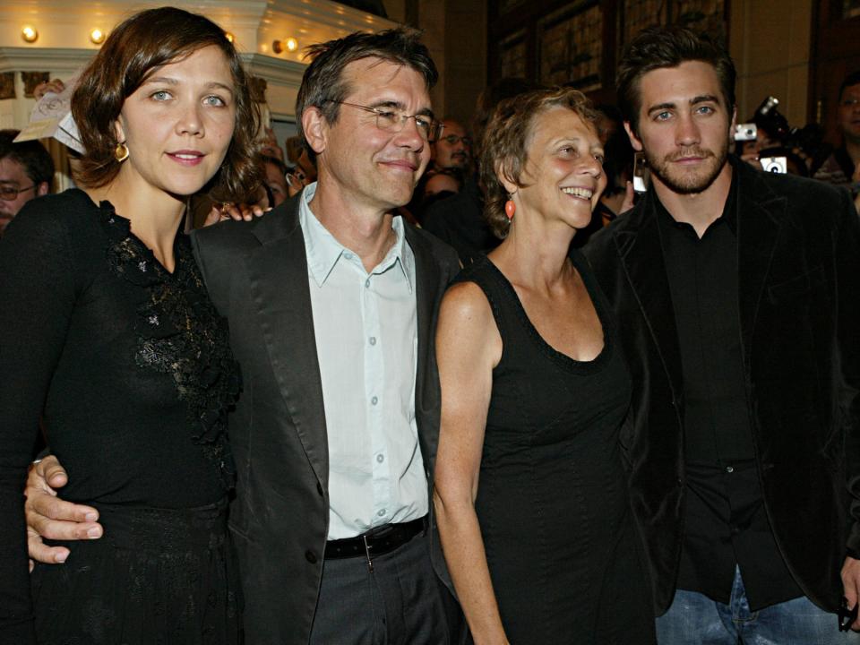 Maggie Gyllenhaal, Stephen Gyllenhaal, Naomi Foner, and Jake Gyllenhaal in 2005.