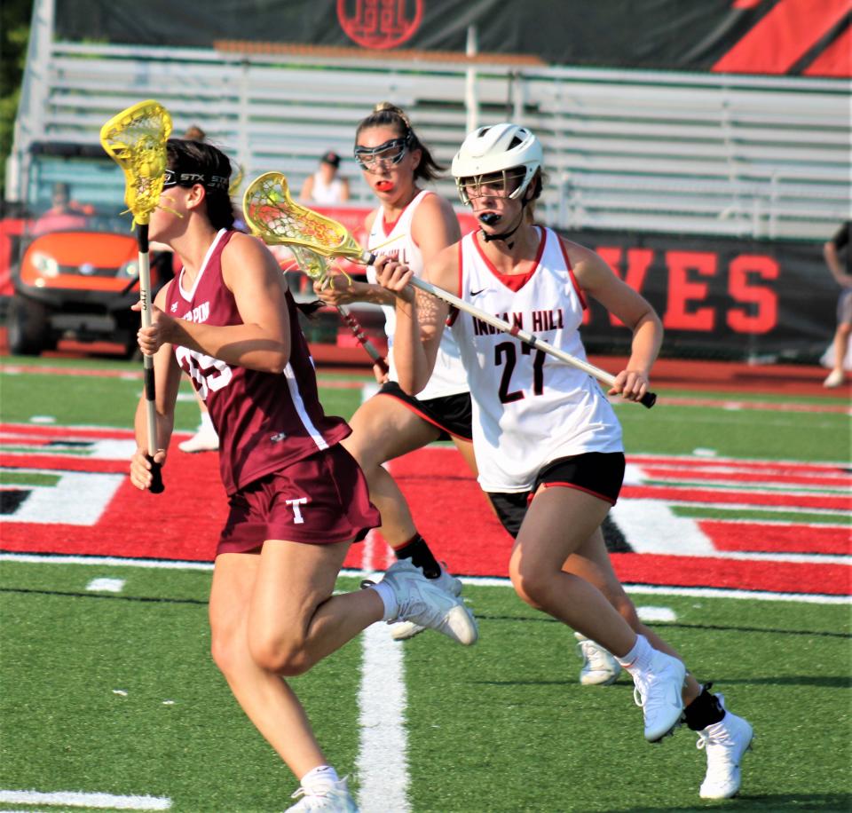 Indian Hill's Cassie Larsen and Turpin's Ellen Benintendi won all-region honors.