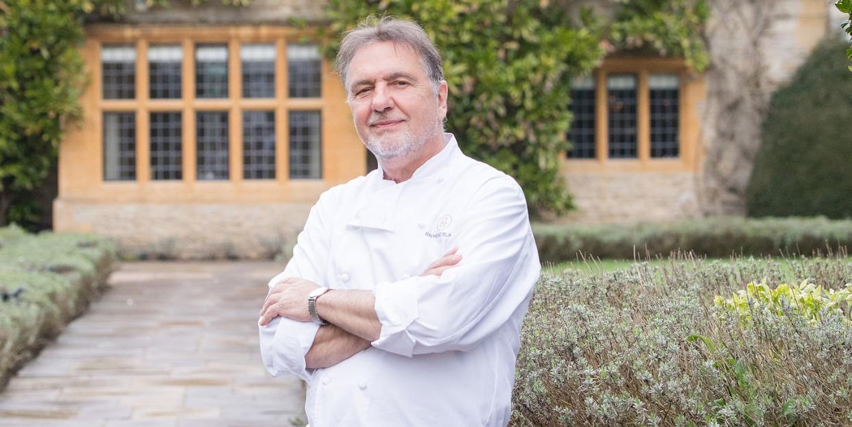 raymond blanc pictured outside le manoir