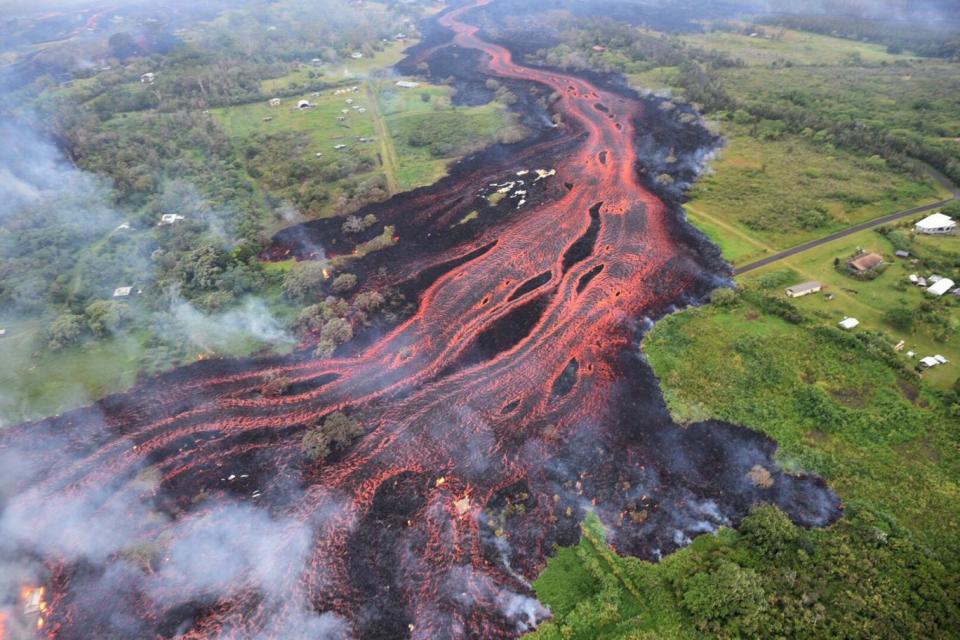 Lava flows across the Big Island (AP)