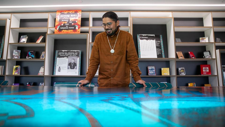 Alexander Soto poses for a photo inside Hayden Library in Tempe on Aug. 15, 2023.