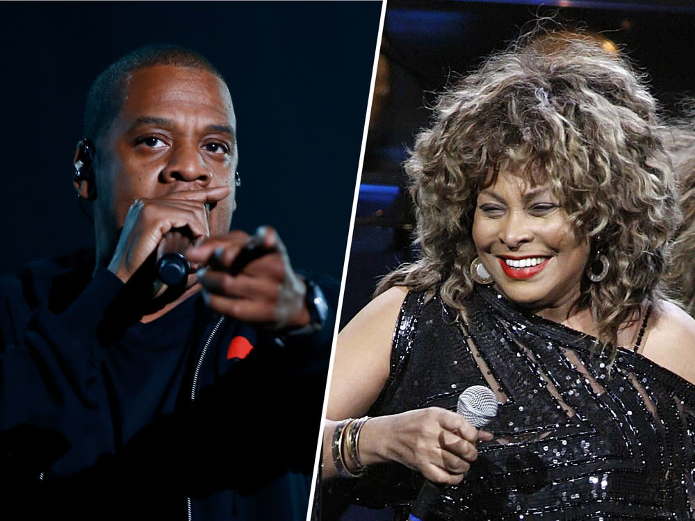 Jay-Z und Tina Turner werden in die Rock & Roll Hall of Fame aufgenommen. (Bild: [M] Debby Wong/Shutterstock, imago images/POP-EYE)