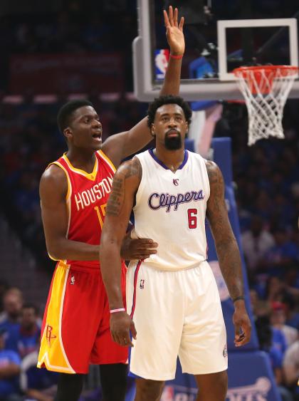 The Rockets sent DeAndre Jordan to the foul line 28 times in the first half. (Getty Images)