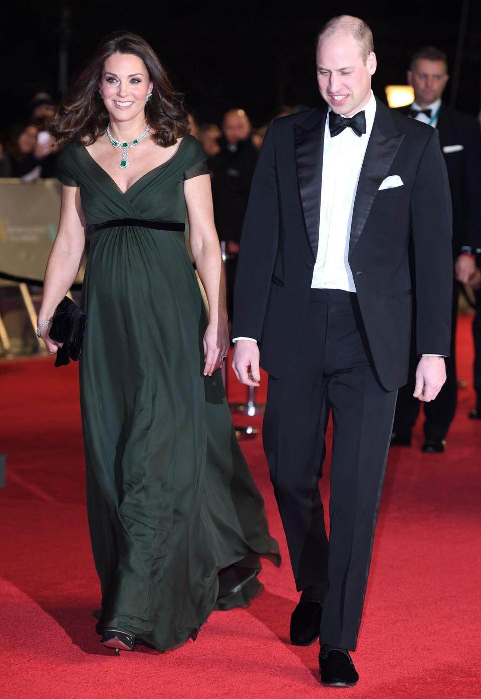 Catherine, Duchess of Cambridge and Prince William, Duke of Cambridge attend the EE British Academy Film Awards (BAFTAs)