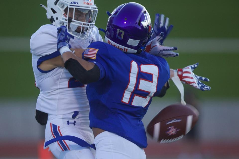 Americas faced off with Midland Christian in a high school football game on Thursday, Aug. 25, 2022 at the Socorro Activities Complex in El Paso, Texas.