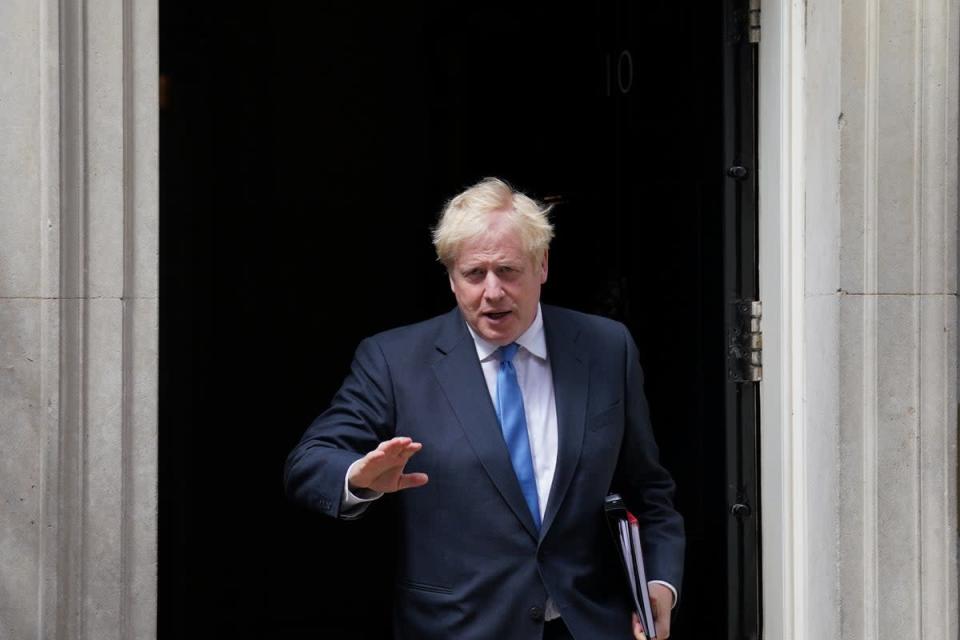 Boris Johnson leaving 10 Downing Street (Stefan Rousseau/PA) (PA Wire)