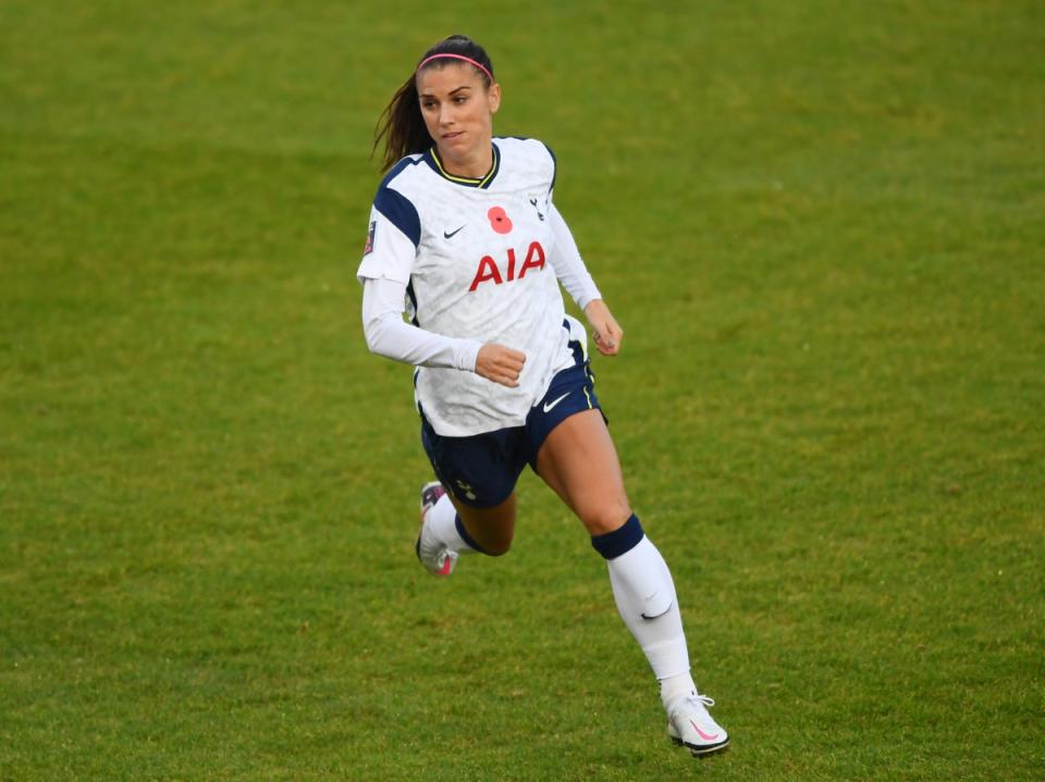 Alex Morgan in action for Tottenham (Alex Davidson/Getty)