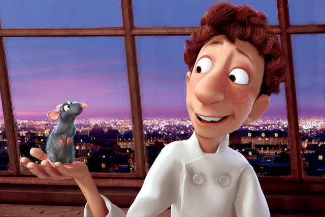 Walt Disney Co./courtesy Everett Collection Remy and Alfredo Linguini in 'Ratatouille'