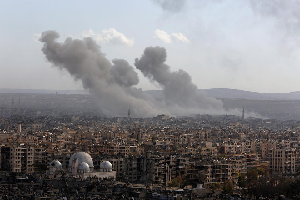 Aleppo air strikes