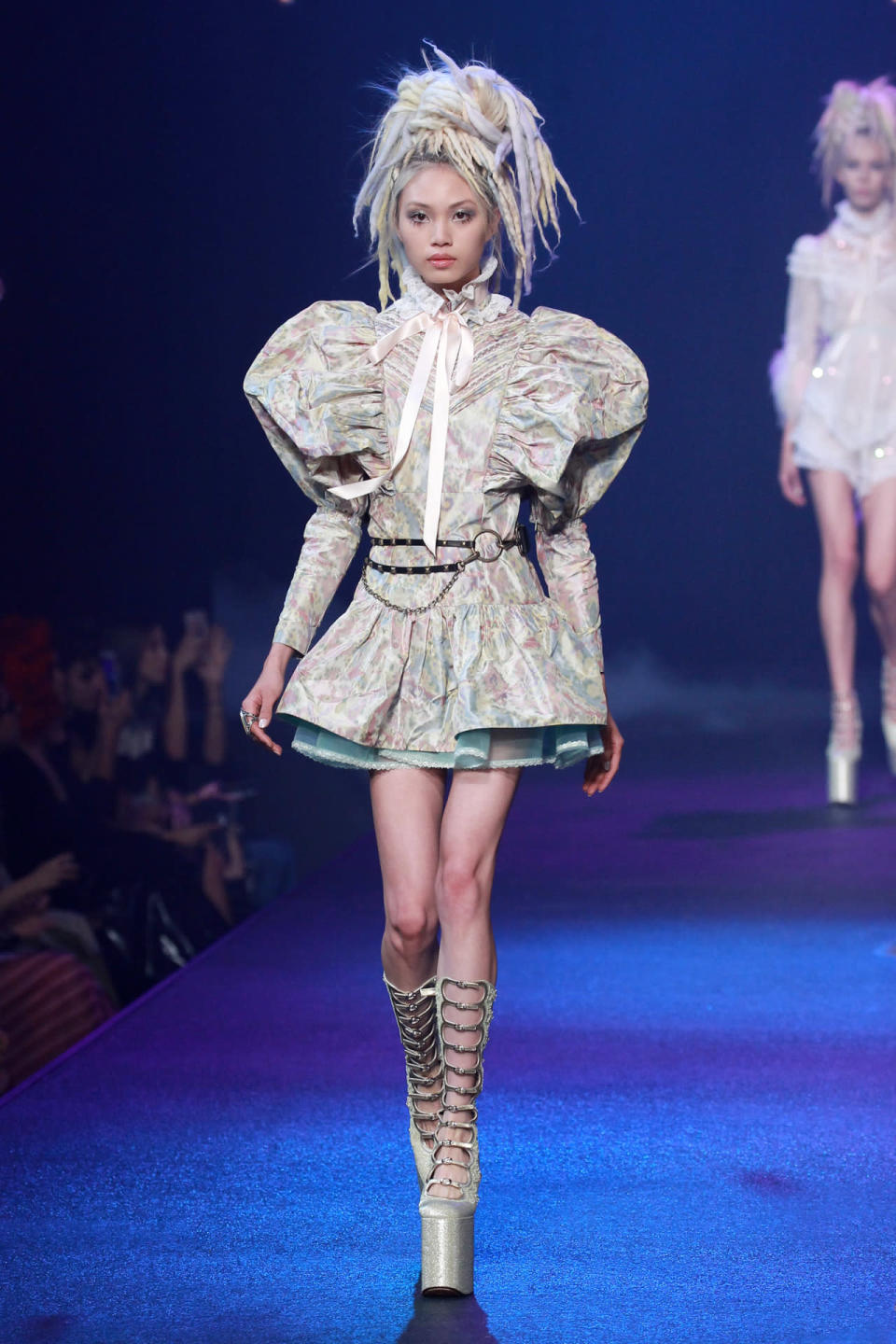 A model walks Marc Jacobs’s Spring 2017 runway in New York City.