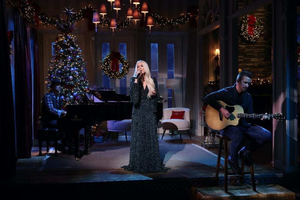 Carrie Underwood performs on ABC’s “CMA Country Christmas” holiday special. - Credit: Hunter Berry/CMA