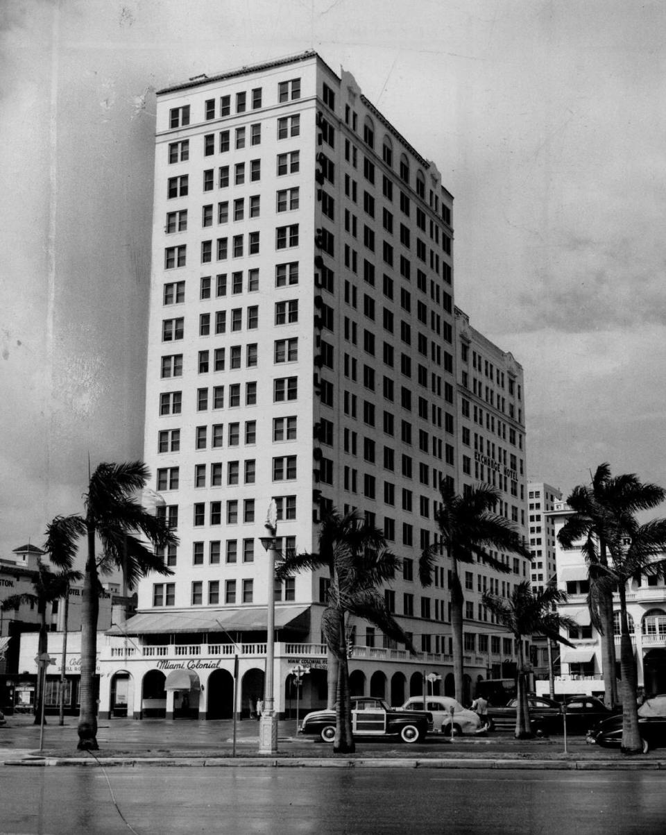 In 1948, the Colonial Hotel before a face-lift. Miami Herald File