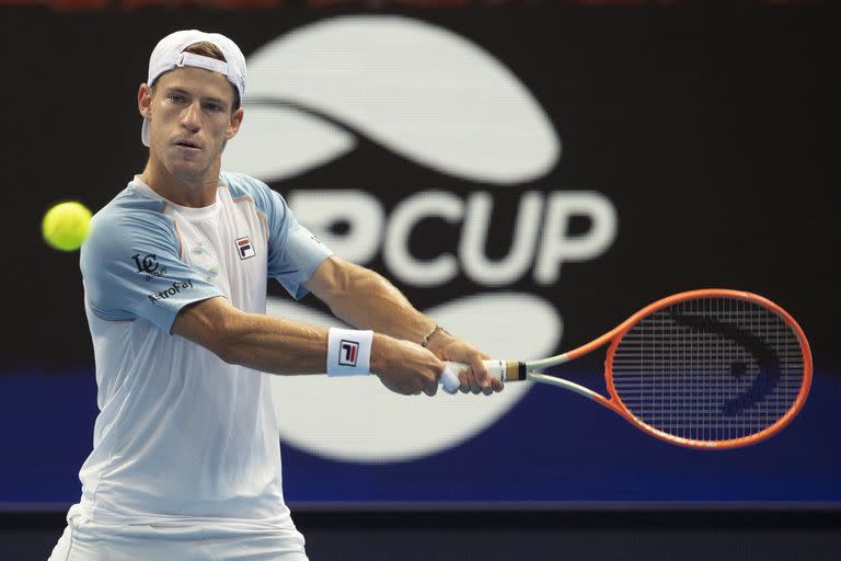 Diego Schwartzman participó de la ATP Cup en Sidney, para el equipo argentino, que fue eliminado