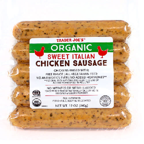 Trader Joe’s Organic Sweet Italian Chicken Sausage (Trader Joe's)