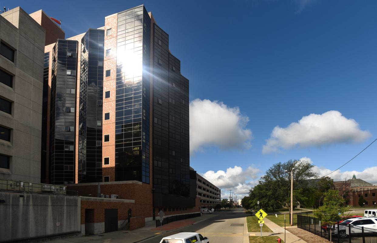 A view of the north side of Sparrow Hospital from Jerome Street seen Thursday, Sept. 9, 2021.