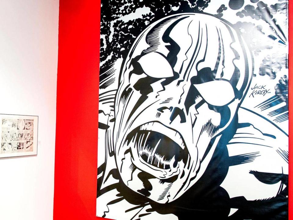 The Silver Surfer artist is celebrated at the CSUN Art Galleries with the exhibition, Comic Book Apocalypse: The Graphic World of Jack Kirby (Alamy)