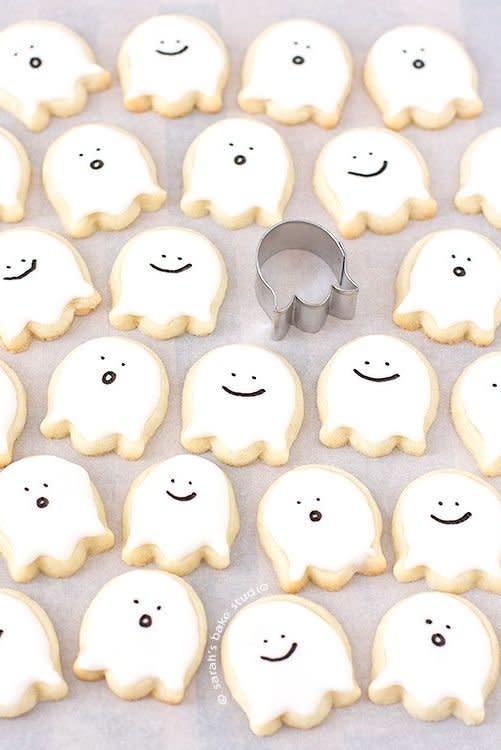 Happy Little Ghost Cookies