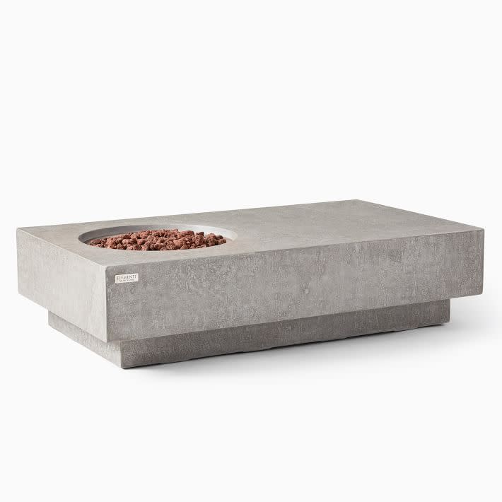 west elm fire pit table