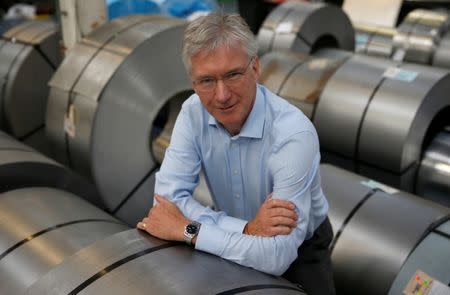 Nick Bion, managing director of perforating company Bion, poses for a photo at the factory in Reading, Britain September 22, 2016. REUTERS/Peter Nicholls