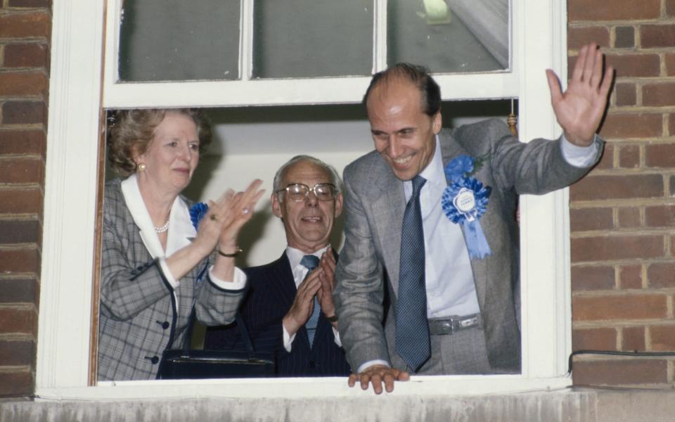 Thatcher, with the help of Conservative Party chairman Norman Tebbit (right) would go on to win a third term as PM, but it wasn't all plain sailing - Fox Photos/Hulton Archive/Getty Image