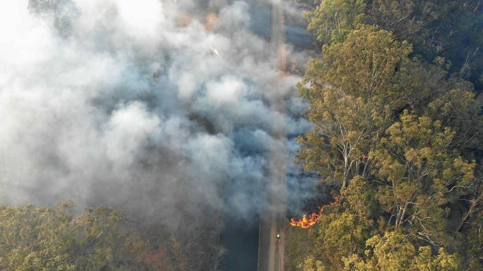 Two homes have so far been lost in the fires. Source: Queensland Fire and Emergency Services 