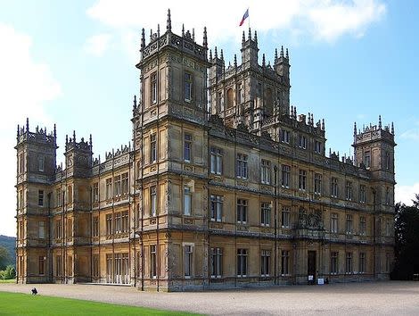 The real-life Downtown Abby: Highclere Castle. It was built in 1842 by Charles Berry, who also built the Houses of Parliament, and has been home to the Carnarvons since 1672.