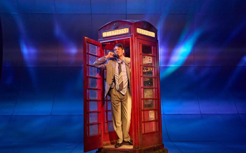 A new lease of life: the famous red phone box which Mac uses to update his boss was revived for the musical of Local Hero - Manuel Harlan