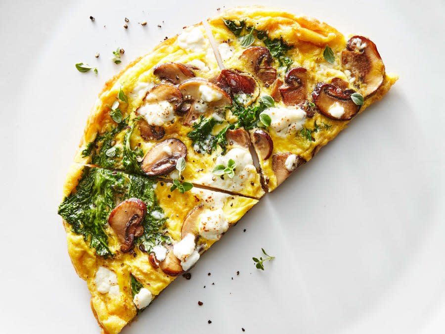 Kale and Mushroom Frittata